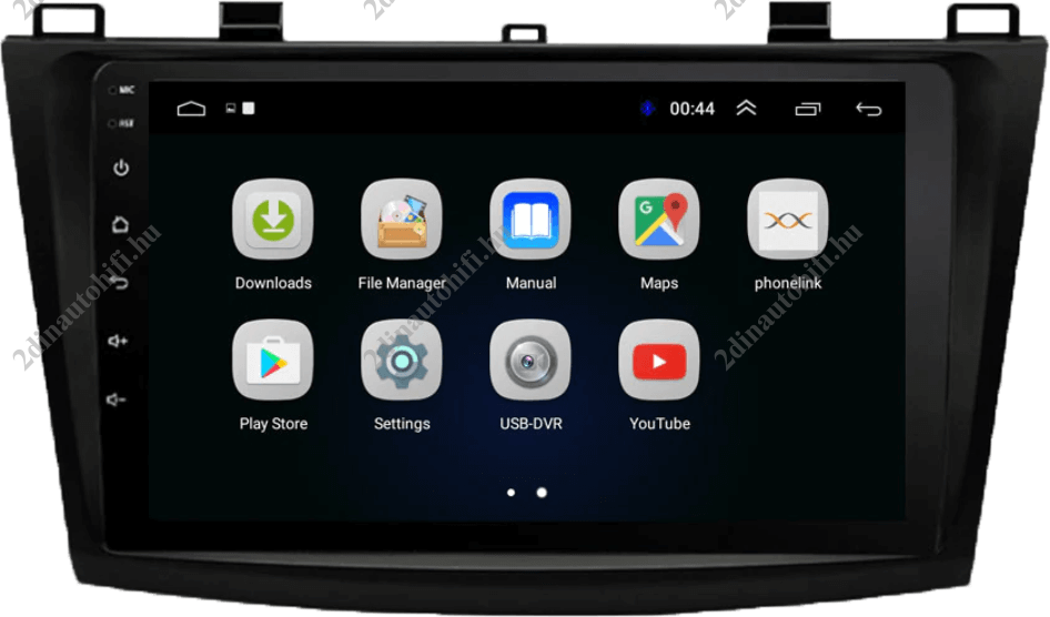 – típus specifikus autóhifi Mazda 3 (2009-2013) magyar menüs 2DIN GPS Android autórádió wifivel 9″-os érintőképernyős