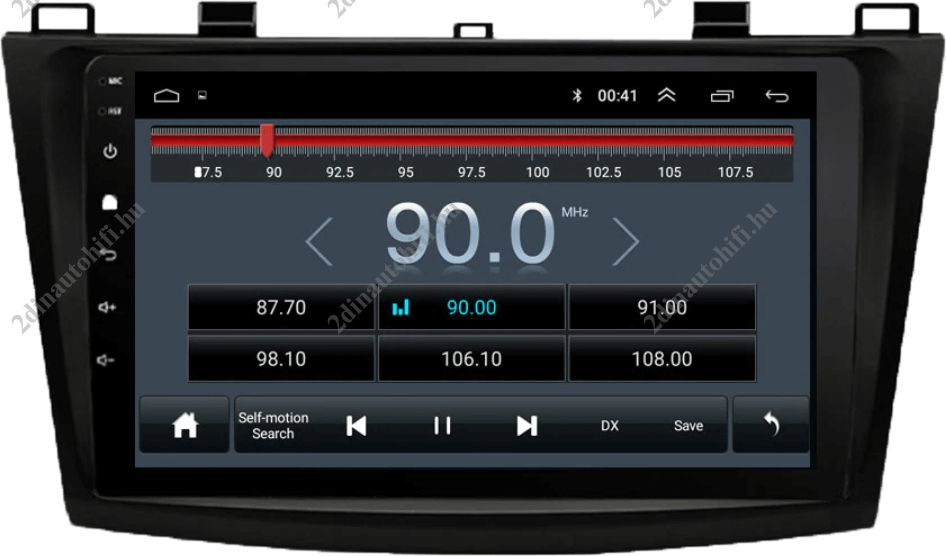 – típus specifikus autóhifi Mazda 3 (2009-2013) magyar menüs 2DIN GPS Android autórádió wifivel 9″-os érintőképernyős