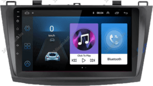 – típus specifikus autóhifi Mazda 3 (2009-2013) magyar menüs 2DIN GPS Android autórádió wifivel 9″-os érintőképernyős