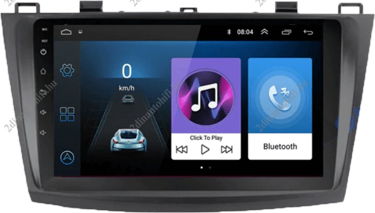 – típus specifikus autóhifi Mazda 3 (2009-2013) magyar menüs 2DIN GPS Android autórádió wifivel 9″-os érintőképernyős