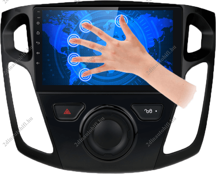 – típus specifikus autóhifi Ford Focus MK3 (2012-2017) 9″ magyar menüs GPS Android autórádió gyári helyére