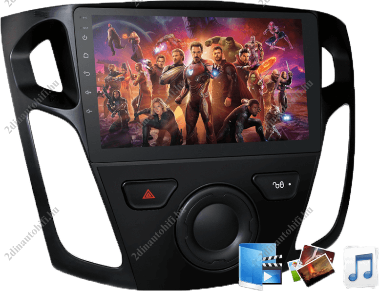 – típus specifikus autóhifi Ford Focus MK3 (2012-2017) 9″ magyar menüs GPS Android autórádió gyári helyére