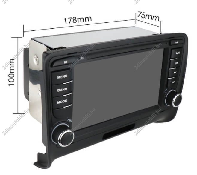 – típus specifikus autóhifi Audi TT MK2 (2006-2014) magyar menüs GPS navigációs autórádió CAN BUS vezérléssel