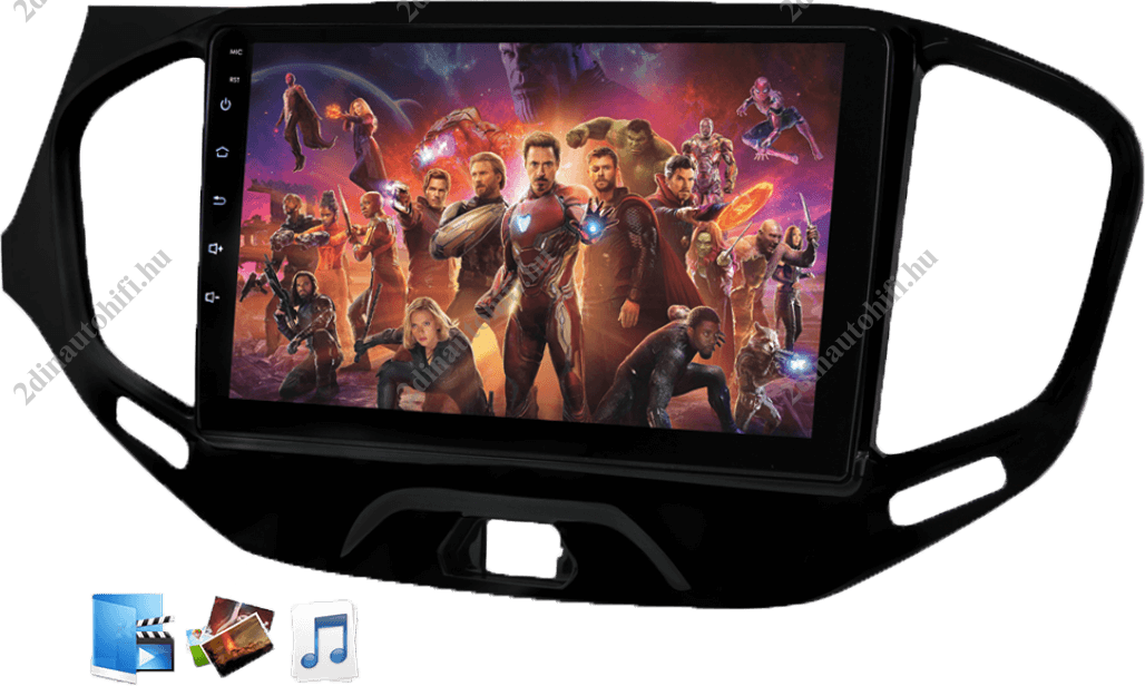 – típus specifikus autóhifi Lada Vesta (2015-2019) 9″ magyar menüs Android autórádió gyári helyére