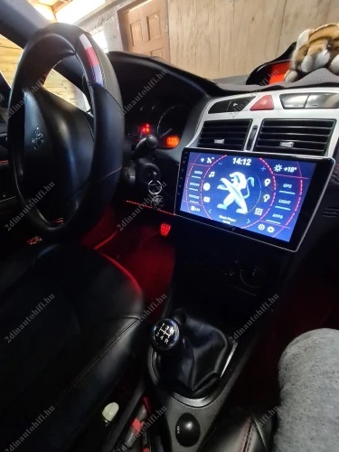 – típus specifikus autóhifi Peugeot 307 9″-os magyar menüs GPS navigációs autórádió szett