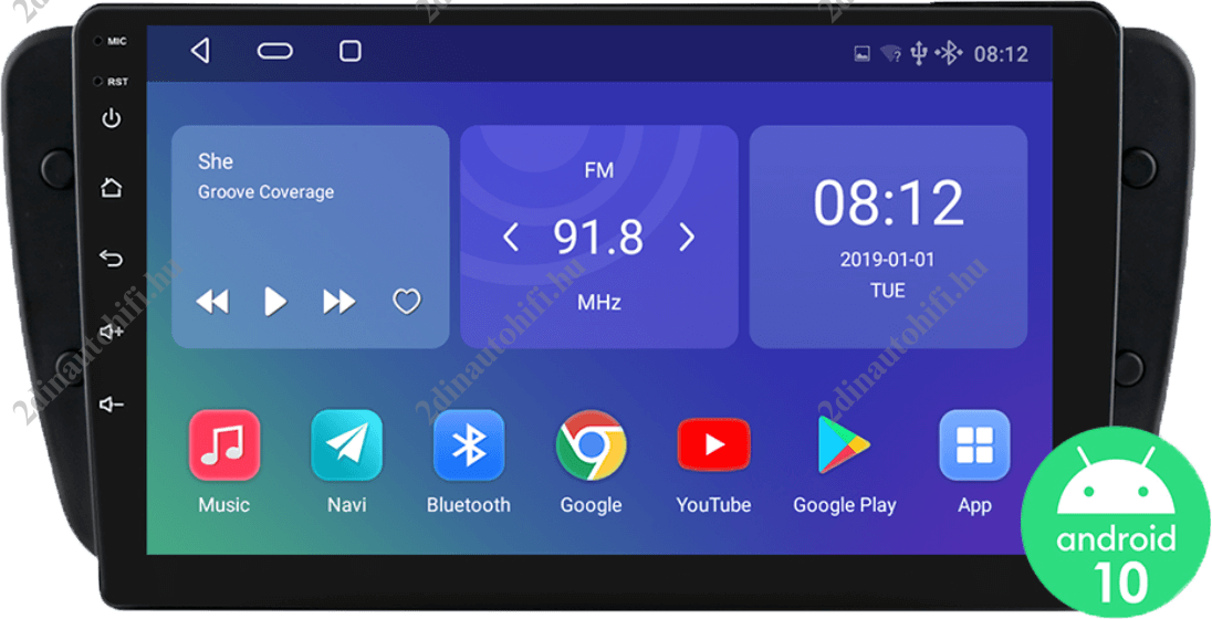 – típus specifikus autóhifi Seat Ibiza (2009-2013) magyar menüs GPS navigációs autórádió CAN BUS vezérléssel