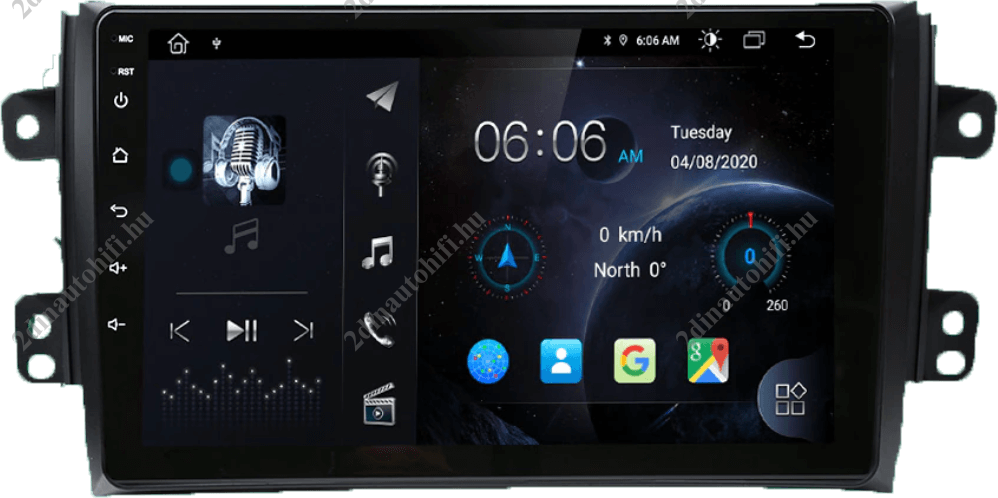 – típus specifikus autóhifi Suzuki SX4 (2005-2013) 9″ magyar menüs GPS Android autórádió gyári helyére Wifi Bluetooth DSP