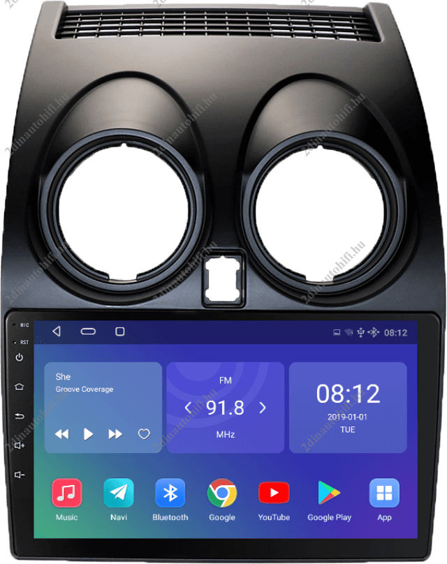 – típus specifikus autóhifi Nissan Qashqai (2006-2013) 9″-os magyar menüs Android GPS autórádió navigációval