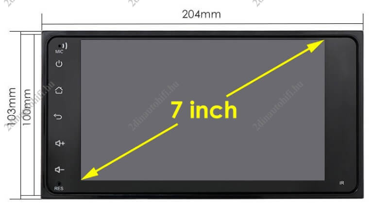 – típus specifikus autóhifi Toyota RAV4 Land Cruiser Camry Hiace Tundra 7″-os magyar menüs érintőképernyős Android GPS autórádió