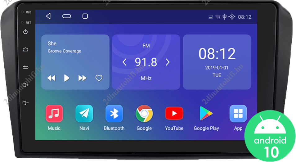 – típus specifikus autóhifi Mazda 3 (2003-2009) 9″-os magyar menüs érintőképernyős Android autórádió