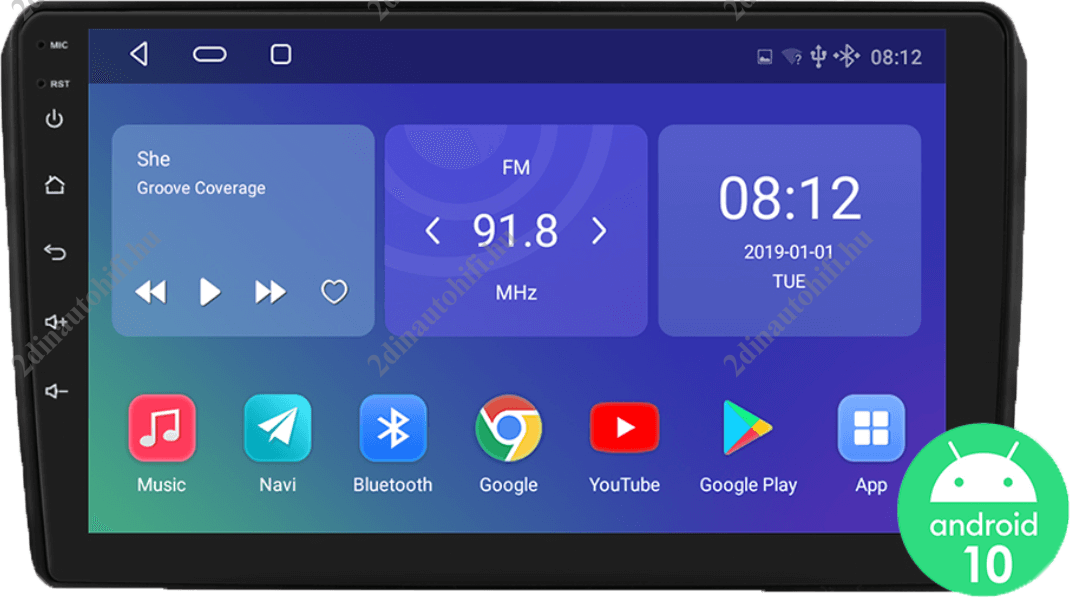– típus specifikus autóhifi Audi A3 (2003-2013) 9″-os magyar menüs GPS navigációs Android autórádió szett