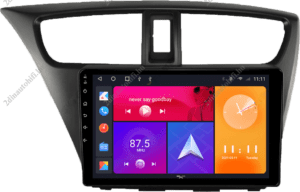 – típus specifikus autóhifi Honda Civic Hatchback (2012-) 9″-os kijelzős 2 DIN Autórádió magyar Android rendszerrel CAN adapter kormányvezérlés Wifi Bluetooth DSP