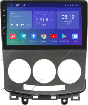 – típus specifikus autóhifi Mazda 5 (2005-2010) 9″ magyar menüs GPS Android autórádió gyári helyére