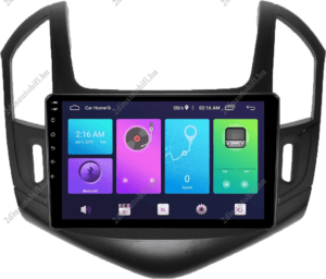 – típus specifikus autóhifi Chevrolet Cruze (2013-2015) 9″ magyar menüs GPS Android autórádió gyári helyére