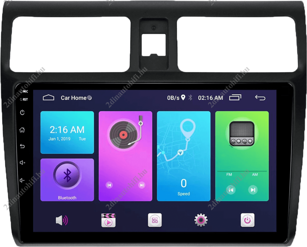 – típus specifikus autóhifi Suzuki Swift (2004-2010) 10″ magyar menüs GPS Android autórádió gyári helyére