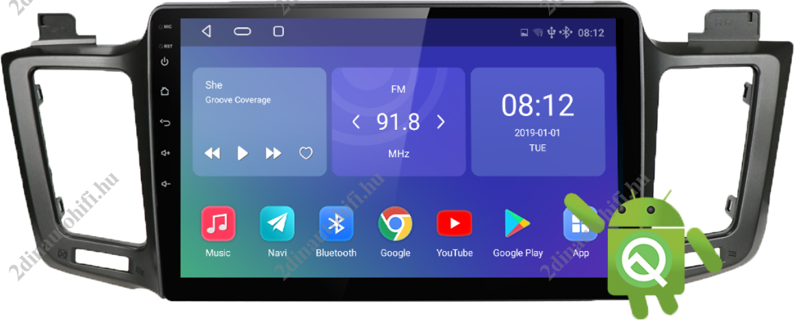 – típus specifikus autóhifi Toyota RAV4 (2013-2017) 9″-os magyar menüs Android GPS autórádió navigációval Wifi DSP Bluetooth