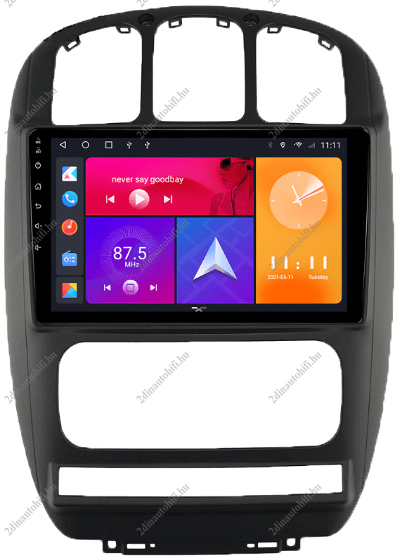 – típus specifikus autóhifi Chrysler Grand Voyager Dodge Caravan (2006-2012) 10″-os kijelzős 2 DIN Autórádió magyar Android rendszerrel CAN adapter kormányvezérlés Wifi Bluetooth