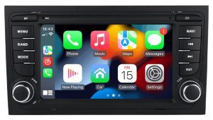 – típus specifikus autóhifi Audi A4 B6 B7 (2000-2008) Seat Exeo (2008-2012) magyar menüs GPS navigációs autórádió CAN BUS vezérléssel