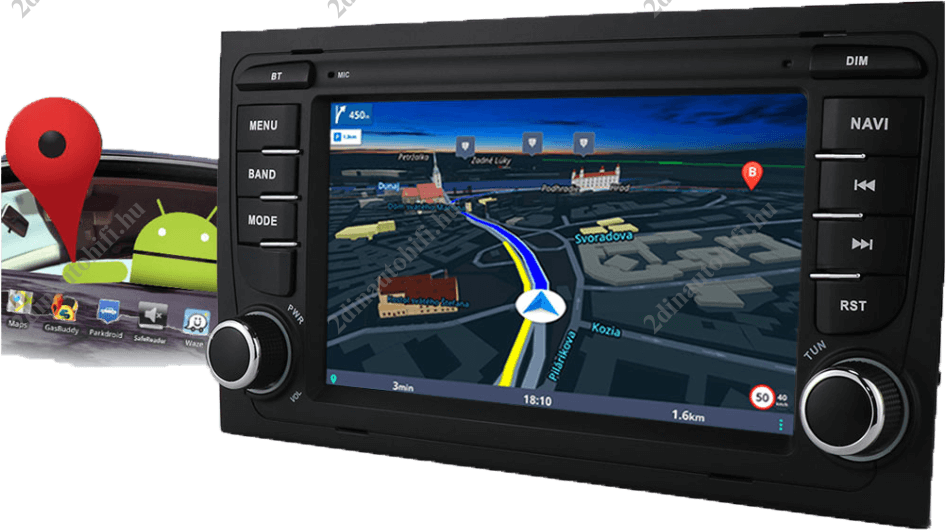– típus specifikus autóhifi Audi A4 B6 B7 (2000-2008) Seat Exeo (2008-2012) magyar menüs GPS navigációs autórádió CAN BUS vezérléssel