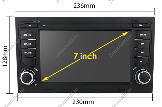 – típus specifikus autóhifi Audi A4 B6 B7 (2000-2008) Seat Exeo (2008-2012) magyar menüs GPS navigációs autórádió CAN BUS vezérléssel