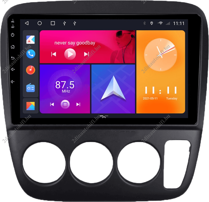 – típus specifikus autóhifi Honda CRV (1997-2004) fejegység 9″ érintős magyar menüs Android rendszerrel gyári helyére Wifi BT DSP GPS