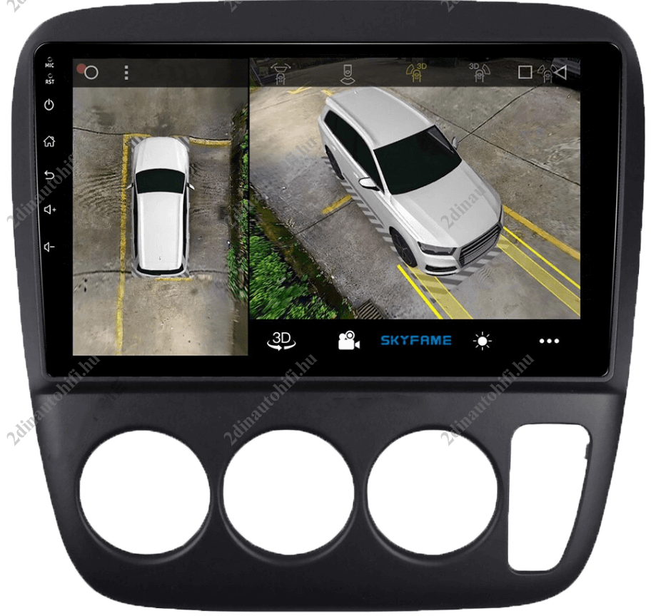 – típus specifikus autóhifi Honda CRV (1997-2004) fejegység 9″ érintős magyar menüs Android rendszerrel gyári helyére Wifi BT DSP GPS