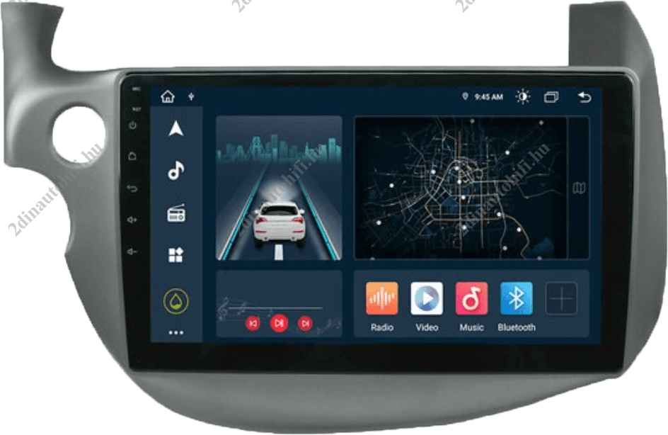 – típus specifikus autóhifi Honda Jazz (2007-2014) 10″-os kijelzős 2 DIN Autórádió magyar Android rendszerrel Wifi Bluetooth DSP
