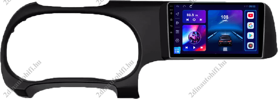– típus specifikus autóhifi Hyundai i10 (2019-2021) 9″-os magyar menüs Android GPS autórádió navigációval