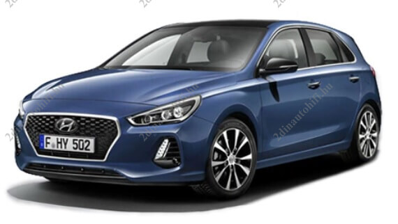 – típus specifikus autóhifi Hyundai i30 (2017-) 9″-os magyar menüs Android GPS autórádió navigációval Bluetooth Wifi DSP