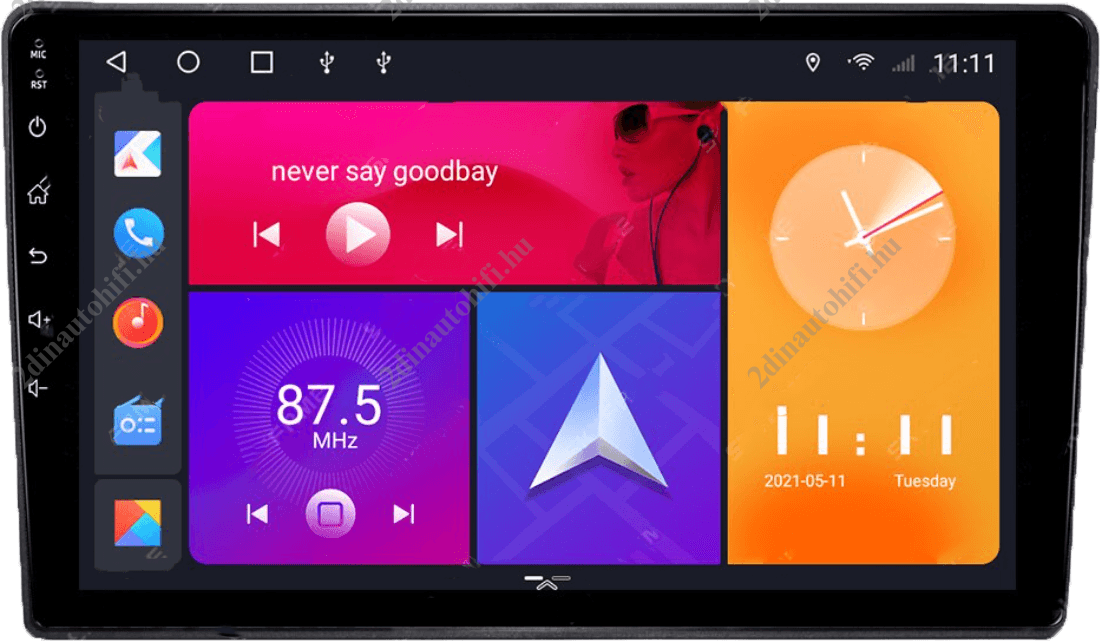 – típus specifikus autóhifi Hyundai i40 (2017-) 9″-os magyar menüs Android GPS autórádió navigációval Bluetooth Wifi