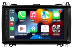 – típus specifikus autóhifi Mercedes A W169 B W245 Vito Viano W639 Sprinter W906 magyar menüs 9″-os érintőképernyős Android autórádió CAN BUS vezérléssel