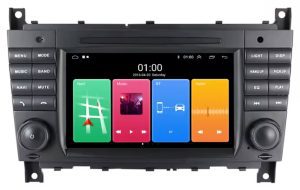 – típus specifikus autóhifi Mercedes C W203 CLK W209 magyar menüs Android autórádió CAN BUS vezérléssel