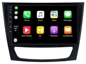 – típus specifikus autóhifi Mercedes E W211 W219 W209 W463 9″-os kijelzős 2 DIN Autórádió magyar Android rendszerrel CAN adapter kormányvezérlés Wifi Bluetooth DSP