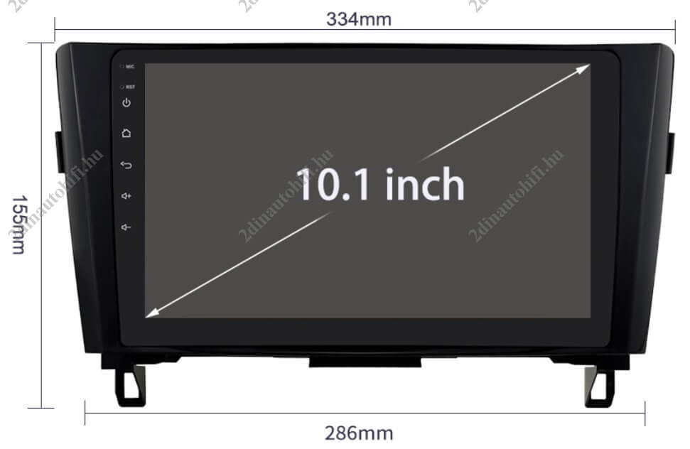 – típus specifikus autóhifi Nissan Qashqai 2 (2014-2018) X-Trail 3 10″-os magyar menüs Android GPS autórádió navigációval