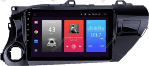 Toyota Hilux (2016-) 10″-os kijelzős 2 DIN Autórádió magyar Android rendszerrel Wifi Bluetooth DSP