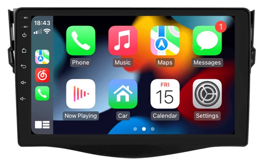 – típus specifikus autóhifi Toyota RAV4 (2006-2012) 9″ magyar menüs GPS Android autórádió gyári helyére