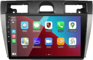 – típus specifikus autóhifi Ford Fiesta MK5 (2002-2008) 9″-os kijelzős 2 DIN Autórádió magyar Android rendszerrel Wifi Bluetooth DSP