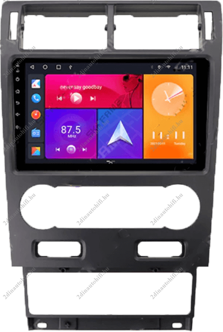 – típus specifikus autóhifi Ford Mondeo MK3 (2000-2007) 9″-os kijelzős 2 DIN Autórádió magyar Android rendszerrel Wifi Bluetooth DSP