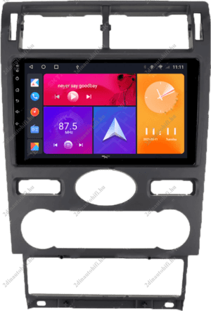 – típus specifikus autóhifi Ford Mondeo MK3 (2000-2007) 9″-os kijelzős 2 DIN Autórádió magyar Android rendszerrel Wifi Bluetooth DSP