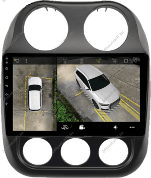 Jeep Cherokee (2011-2016) 10″-os autórádió magyar Android rendszerrel CAN adapter kormányvezérlés Wifi Bluetooth