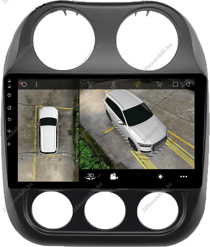 – típus specifikus autóhifi Jeep Cherokee (2011-2016) 10″-os autórádió magyar Android rendszerrel CAN adapter kormányvezérlés Wifi Bluetooth