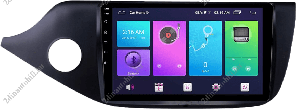 – típus specifikus autóhifi KIA Ceed (2012-2016) 9″-os kijelzős 2 DIN Autórádió magyar Android rendszerrel Wifi Bluetooth DSP