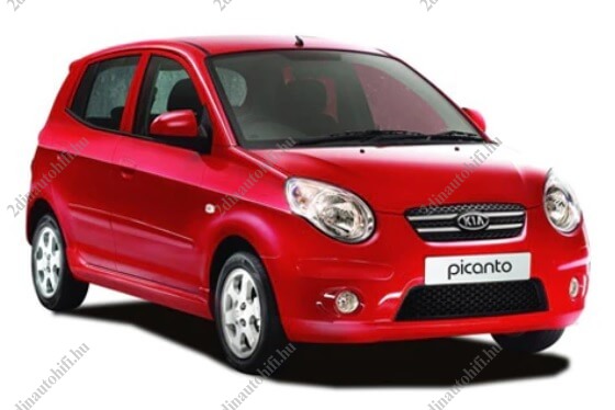 – típus specifikus autóhifi KIA Picanto (2008-2010) 9″-os kijelzős 2 DIN Autórádió magyar Android rendszerrel Wifi Bluetooth DSP