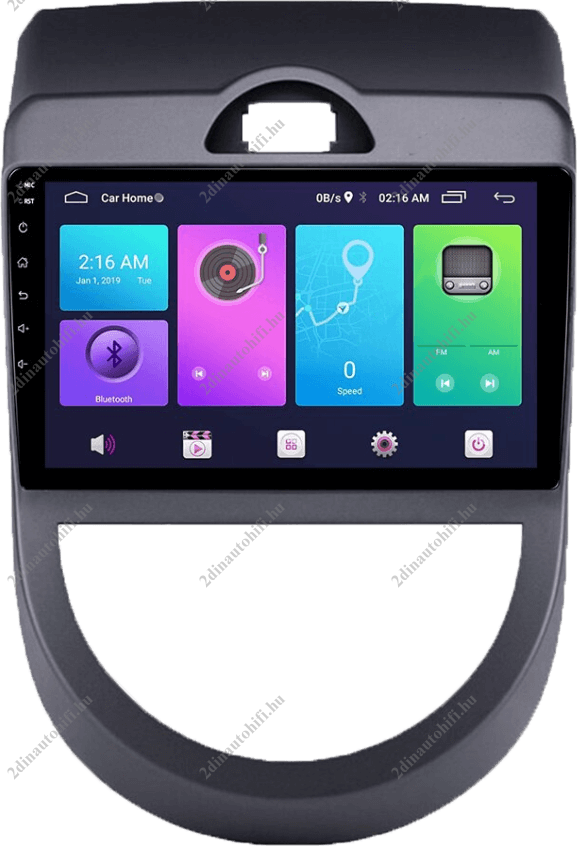 – típus specifikus autóhifi KIA Soul (2008-2013) 9″-os kijelzős 2 DIN Autórádió magyar Android rendszerrel Wifi Bluetooth DSP