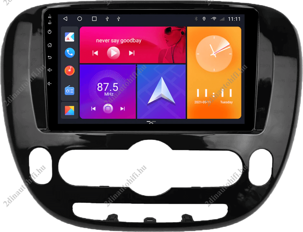 – típus specifikus autóhifi KIA Soul (2013-2018) automata és manuális klímáshoz is! 9″-os kijelzős 2 DIN Autórádió magyar Android rendszerrel Wifi Bluetooth DSP