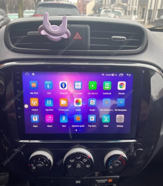 – típus specifikus autóhifi KIA Soul (2013-2018) automata és manuális klímáshoz is! 9″-os kijelzős 2 DIN Autórádió magyar Android rendszerrel Wifi Bluetooth DSP