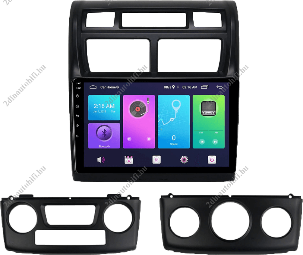 – típus specifikus autóhifi KIA Sportage (2007-2013) digit és manuális klímáshoz is! 9″-os kijelzős 2 DIN Autórádió magyar Android rendszerrel Wifi Bluetooth DSP