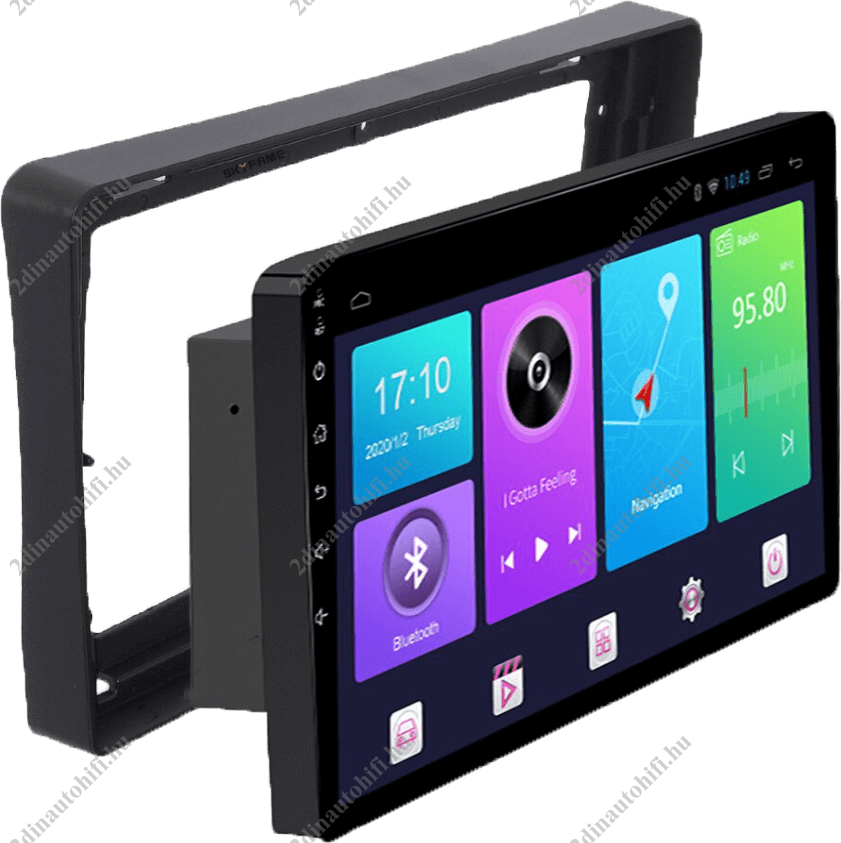 – típus specifikus autóhifi Lada Granta (2011-2017) 9″-os kijelzős 2 DIN Autórádió magyar Android rendszerrel Wifi Bluetooth DSP