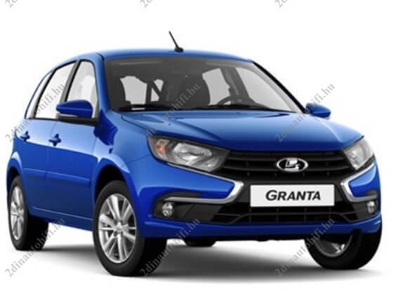 – típus specifikus autóhifi Lada Granta (2018-2019) 9″-os kijelzős 2 DIN Autórádió magyar Android rendszerrel Wifi Bluetooth DSP