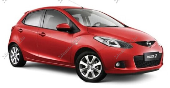 – típus specifikus autóhifi Mazda 2 (2007-2014) Középkonzol és 9